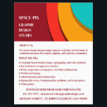 Modernes Konzept, Grafik-Designer-Werbung Flyer<br><div class="desc">Modernes Konzept,  Grafik-Designer-Werbung Flyer vom Business Card Store.</div>