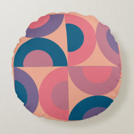 Modernes Korallenmeer aus dem Mittelalter Rundes Kissen