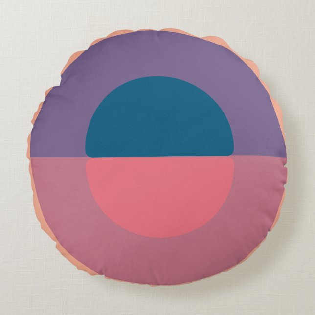 Modernes Korallenmeer aus dem Mittelalter Rundes Kissen (Vorderseite)