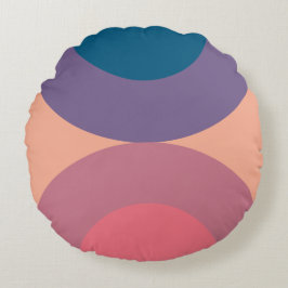 Modernes Korallenmeer aus dem Mittelalter Rundes Kissen