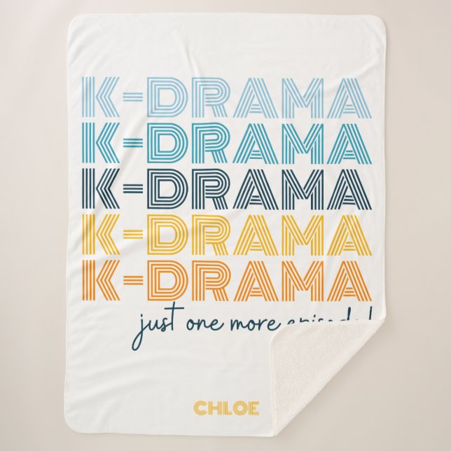 Modernes koreanisches Drama sieht Blanket Große Sh Sherpadecke (Vorderseite)