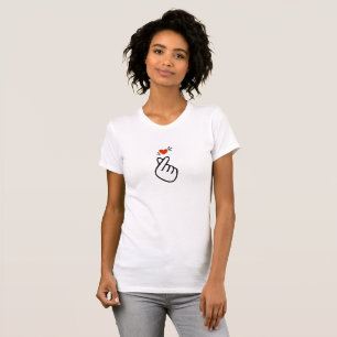 Modernes Koreanisches Liebeszeichen-Symbol T-Shirt