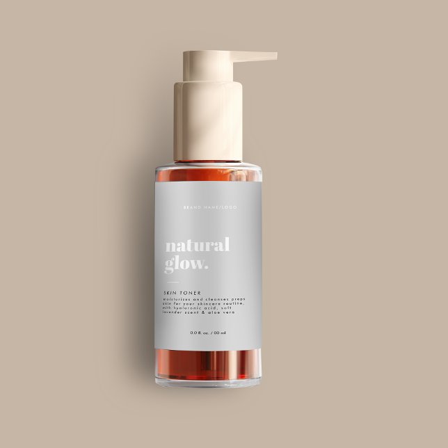 Modernes Kosmetisches Flaschenetiklabel Lebensmitteletikett (Von Creator hochgeladen)