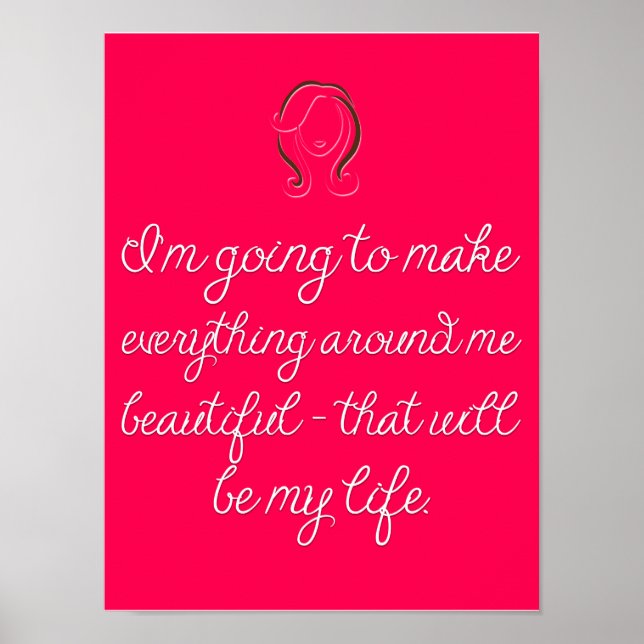 Modernes Kosmetologie-Salon-Poster Poster (Vorne)