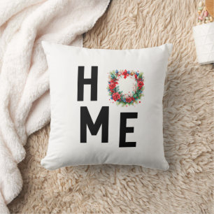 modernes Kranz, weihnachtliches Zuhause-Kissen Kissen