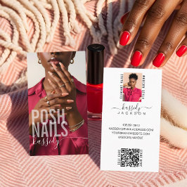 Modernes, kühne Typografie Script Calligrafy QR Fo Visitenkarte