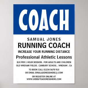 Modernes, kühnes, athletisches Lektorat Poster