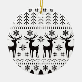 Modernes Kunsthistorisches Rentier Keramik Ornament