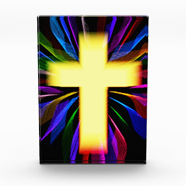 Modernes Kunstkreuz Fotoblock (Vorderseite)