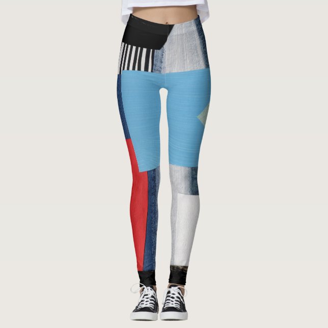 Modernes künstlerisches Design Leggings (Vorderseite)