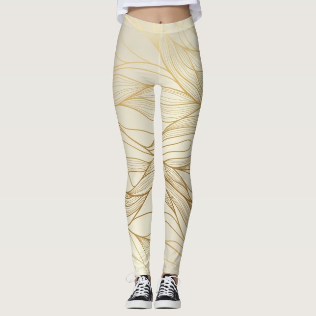 Modernes künstlerisches Design Leggings (Vorderseite)