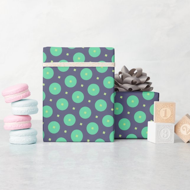 Modernes künstlerisches Herz schimmernd Mutter Bir Geschenkpapier (Babyparty)