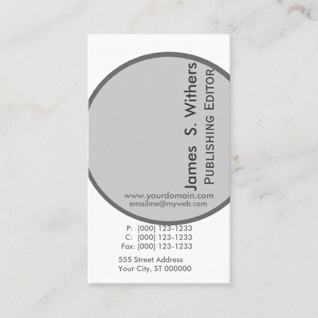 Modernes künstlerisches zeitgenössisches Design Visitenkarte (Vorderseite)