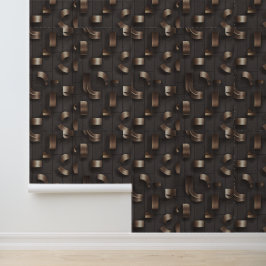 Modernes Labyrinth (Metallisch) Luxus Tapete
