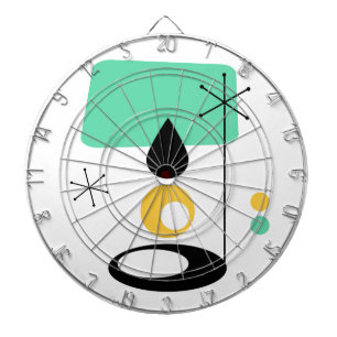 Modernes Lampendesign aus der Mitte des Jahrhunder Dartscheibe