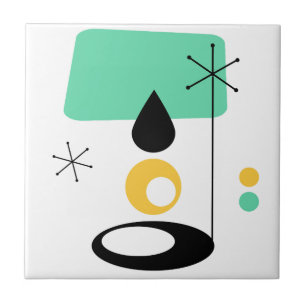 Modernes Lampendesign aus der Mitte des Jahrhunder Fliese