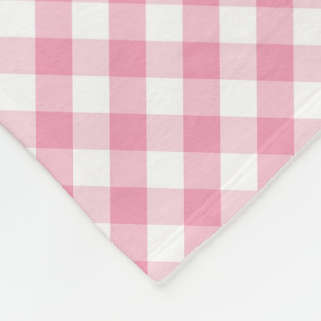 Modernes Land-Gingham-Karo-Muster Fleecedecke (Ecke)