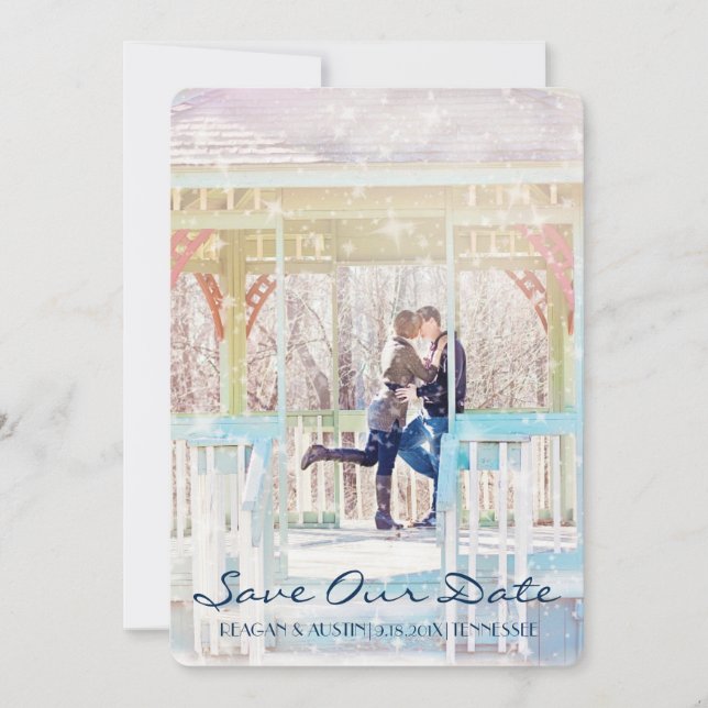 Modernes Land Rustikales Foto SAVE THE DATE (Vorderseite)