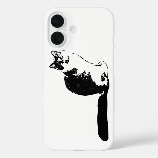 Modernes, langhaariges iPhone-Gehäuse für Katzen Case-Mate iPhone Hülle (Rückseite)