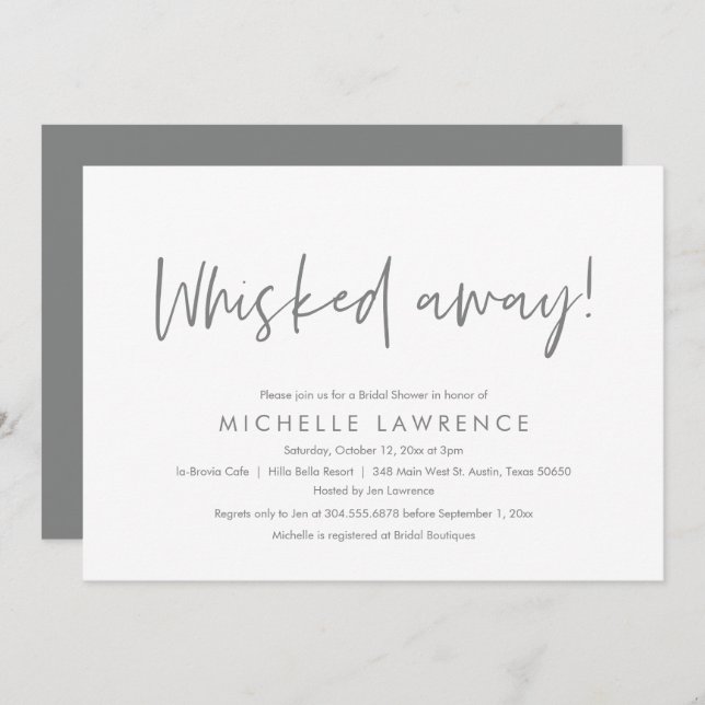 Modernes Lässiges, lustiges und spielerisches Brau Einladung (Vorne/Hinten)