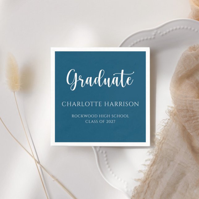 Modernes Lässiges Skriptpapier für Abschluss Serviette (Von Creator hochgeladen)