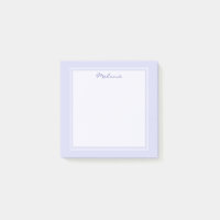 Modernes Lavendel Lila Lilac-White-Border-Script