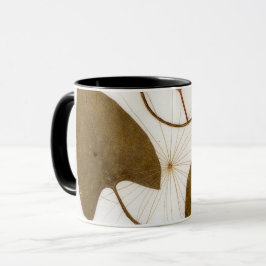 Modernes Leaf Design aus dem Mittelalter Tasse