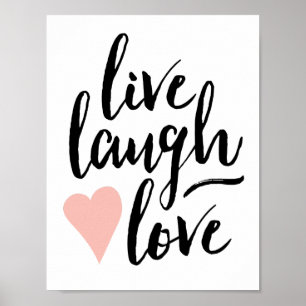 Modernes Leben, Lachen, Liebe Print (8.5 x 11) Poster