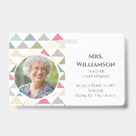 Modernes Lehrerpädagogik Foto ID Farblich Ausweis