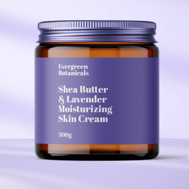 Modernes, leicht lila, wasserdichtes Etikett (Von Creator hochgeladen)