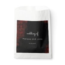 Modernes leidenschaftliches Red 'n Black Wedding D