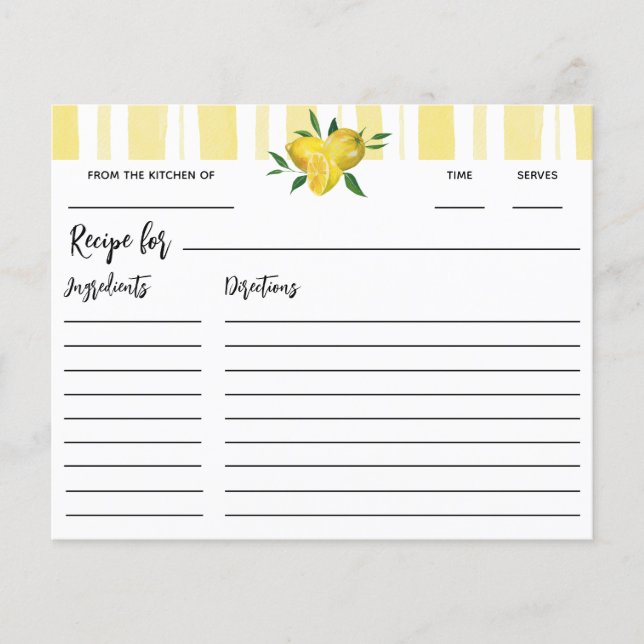 Modernes Lemon Brautparty Rezept (Vorderseite)