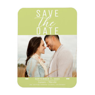 Modernes Lemon Limon Save the Date Hochzeitsstift  Magnet