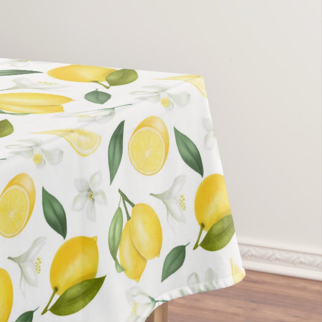 Modernes Lemon-Muster Tischdecke (Beispiel)