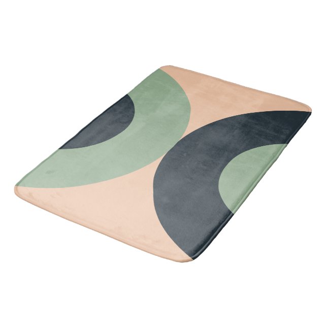 Modernes Lemongrasschiefer aus der Mitte des Jahrh Badematte (Schrägansicht)