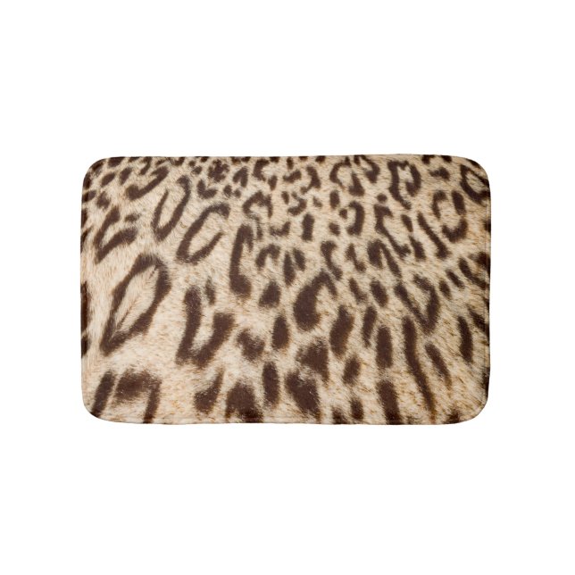 Modernes Leopard Fur Design Badematte (Vorderseite)