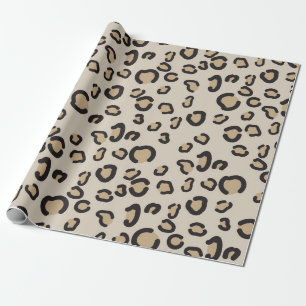 Modernes Leopard-Muster Geschenkpapier