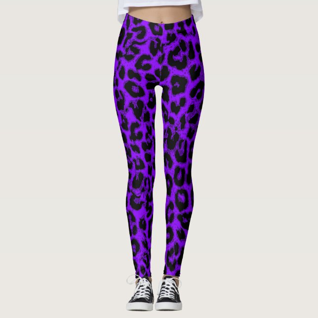 Modernes Leopard-Skin-Muster #11 Leggings (Vorderseite)