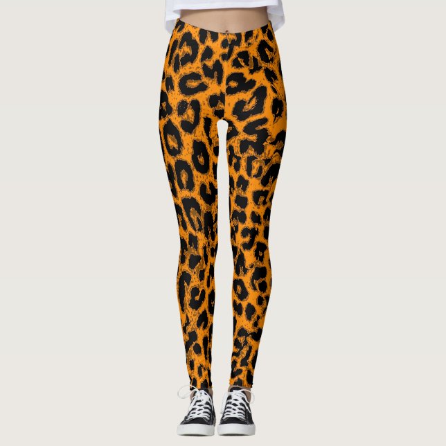 Modernes Leopard-Skin-Muster #13 Leggings (Vorderseite)