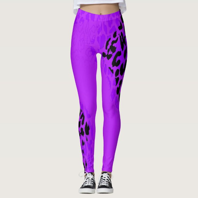 Modernes Leopard-Skin-Muster #33 Leggings (Vorderseite)