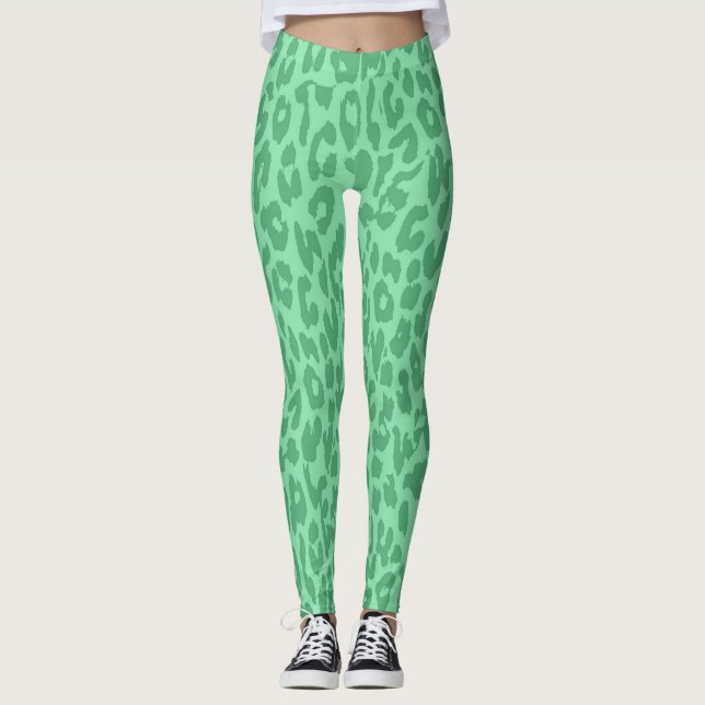 Modernes Leopard-Skin-Muster #35 Leggings (Vorderseite)