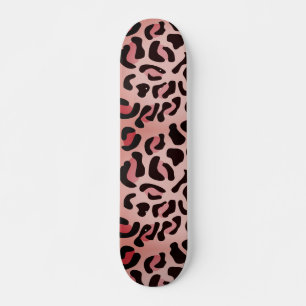 Modernes Leopardenmuster Tier Skateboard