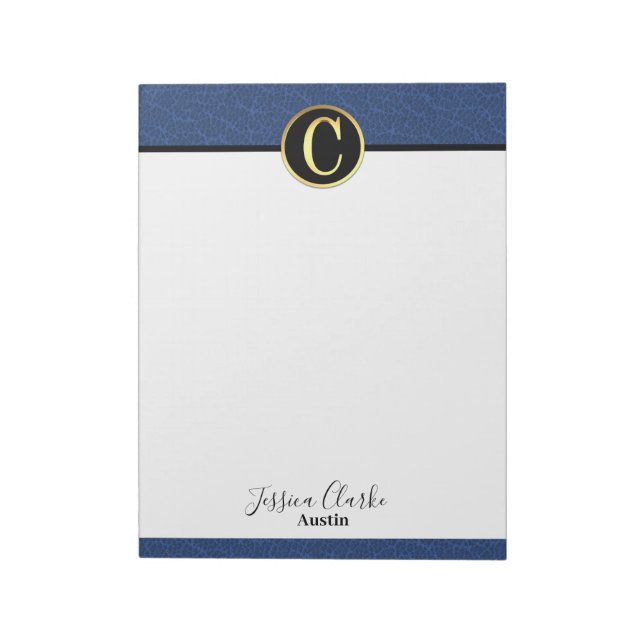 Modernes Letter C Notepad Notizblock (Rotiert)