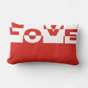 Modernes LIEBE Banner + Ihr Backgr. Ideen Lendenkissen