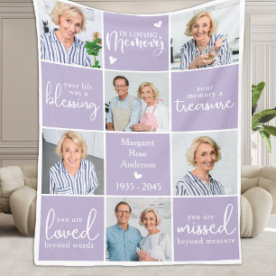 Modernes, LIEBENDES MEMORY 6 Multi-Foto-Memorial G Fleecedecke