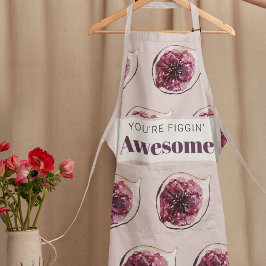 Modernes Lila Abb. Muster und Sie sind Figgin' Pha Schürze