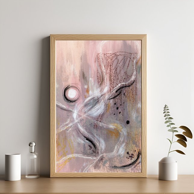 Modernes lila abstraktes Poster (Von Creator hochgeladen)