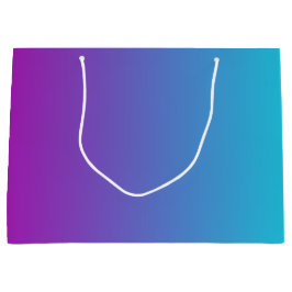 Modernes Lila Blaues Gradient Große Geschenktüte