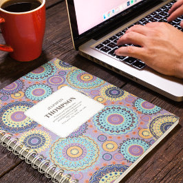 Modernes Lila geometrisches Personalisiert Planer