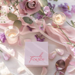 Modernes Lila & Magenta speziell für Ihre Hochzeit Geschenkschachtel